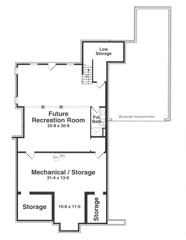 Lower Level image of NORWICK House Plan